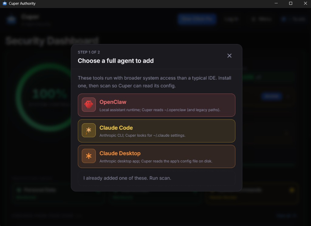 Cuper Authority -- Guided fix steps for Cursor MCP permissions